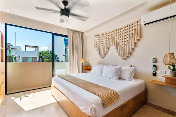 Boho Studio in Aldea Zama - King Bed + Pool - Image 2